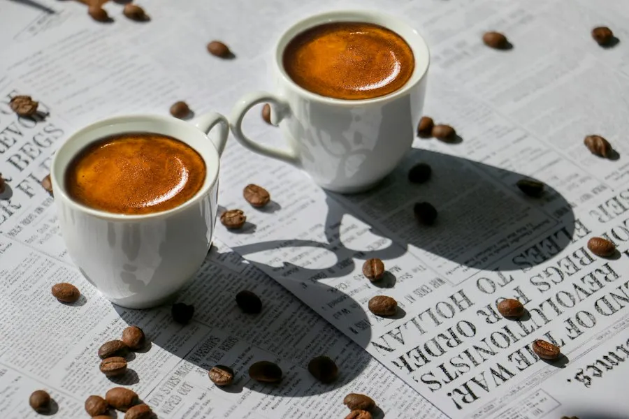 Photo espresso coffee varieties