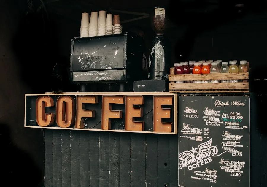 Photo types of coffee drinks